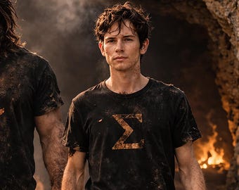 Sigma Symbol T-Shirt, Lone Wolf Minimalist Design, Independent Mind Tee