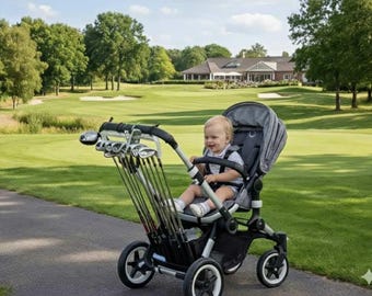 Caddie de golf con cochecito