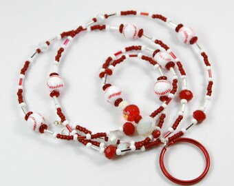 INSPIRATIONAL Beaded Badge Holder Beaded ID Holder Beaded Lanyard