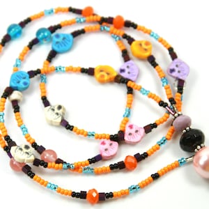 COLORFUL DOGS - Beaded Badge Holder, Dogs Lanyard, Dog Badge Holder, Different dogs lanyard, Colorful Lanyard