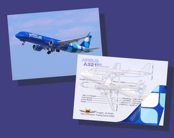 チケットロール １０本 まとめ売り　a319 American Airlines Airbus A319 - Set of 25 Aviation Trading Cards