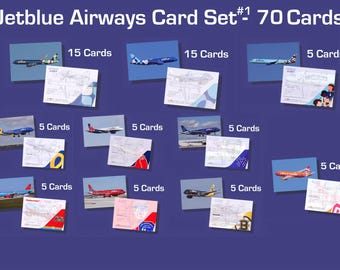 American Airlines Airbus A319 - Set of 25 Aviation Trading Cards
