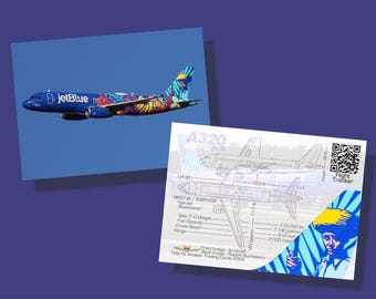 American Airlines Airbus Set of 70 Aviation Trading Cards - 2.5