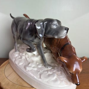 Royal Dux Hunting Dogs - Etsy