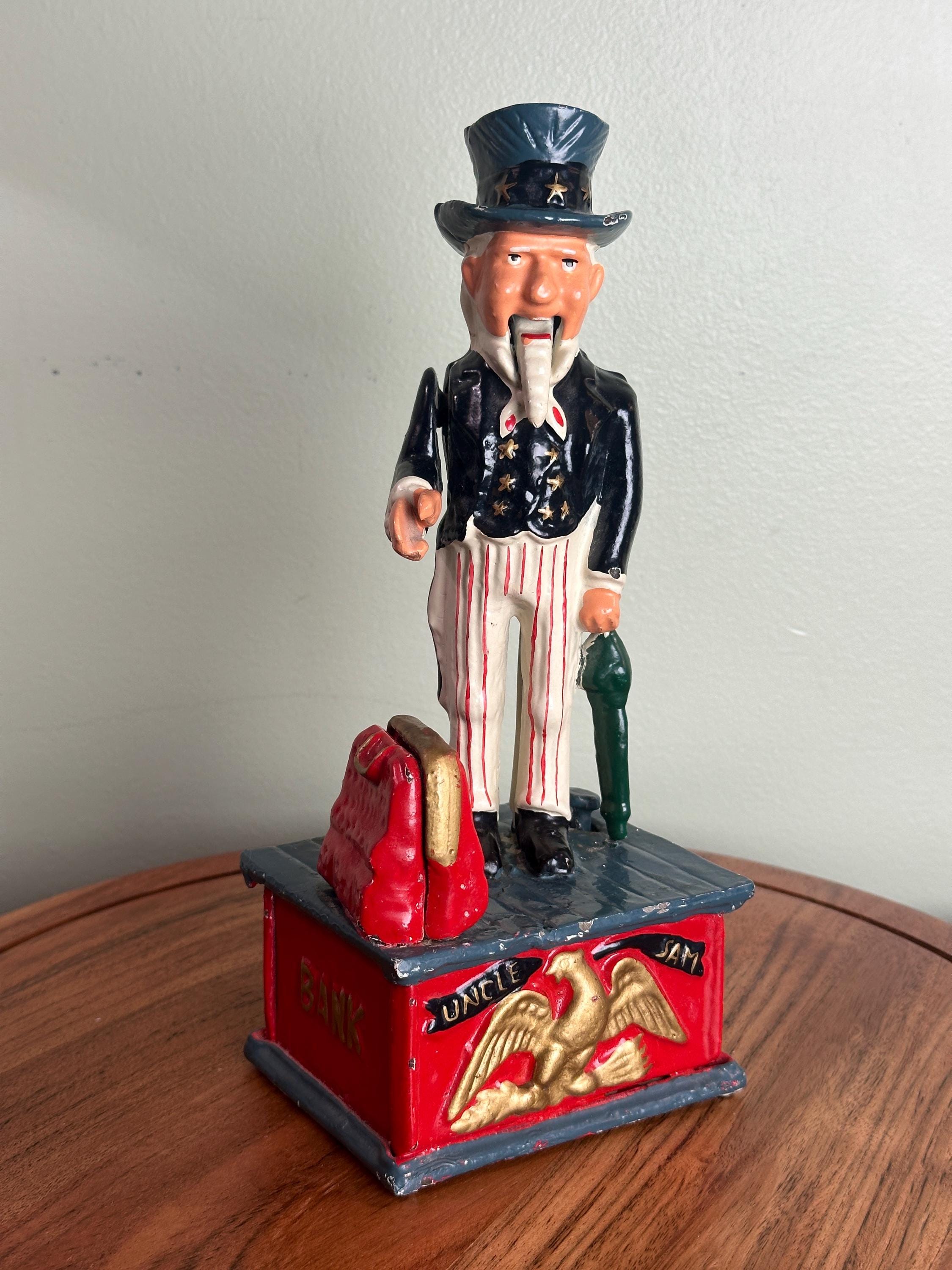 Uncle Sam Cast Iron Bank - Etsy