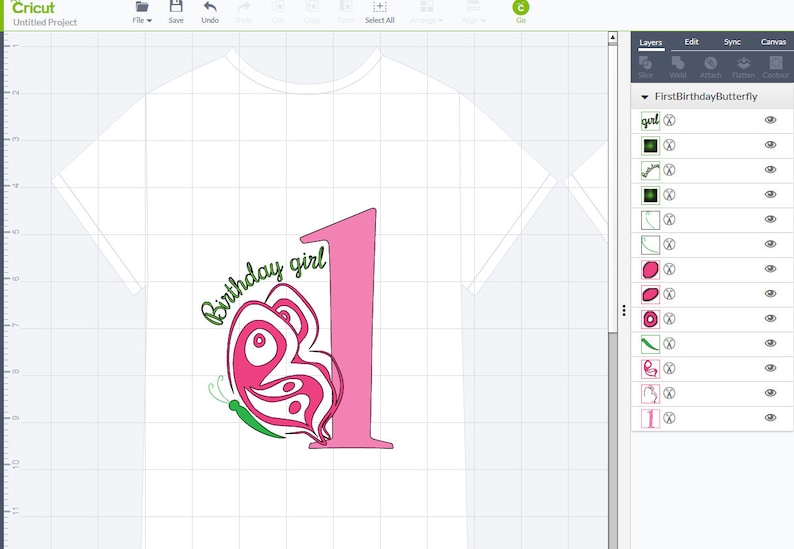 Download Butterfly first birthday SVG png pdf / Birthday girl ...