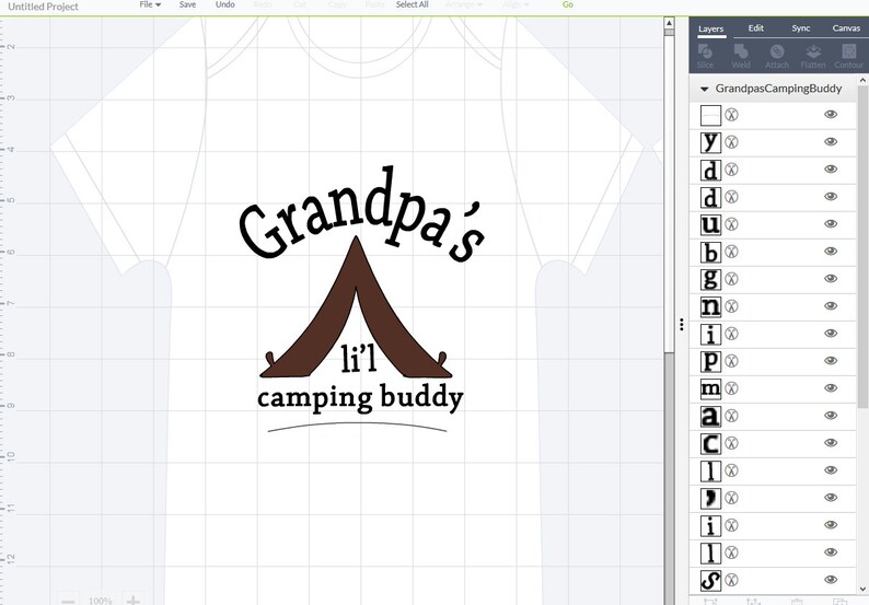 Download Grandpa's Li'l Camping Buddy SVG png pdf / Child's | Etsy