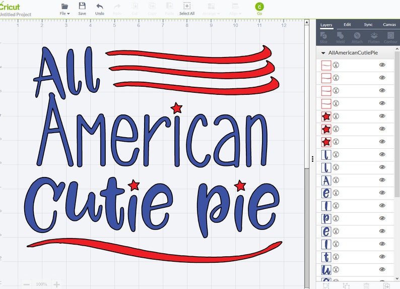 Download All American Cutie Pie svg png pdf jpg ai dxf Cricut ...