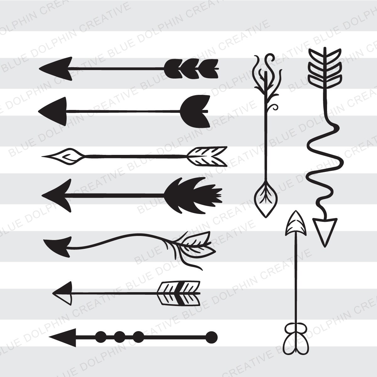 Download Arrows SVG DXF PNG / tribal / boho arrow / Cricut | Etsy