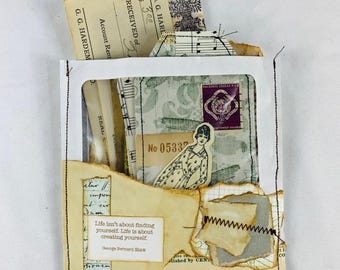 Paquet de 20 pièces éphémères, journal indésirable, collage, livre de colle, matériaux vintage