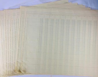 Papier pour grand livre, lot de 12 feuilles vierges, avant 1950, journaux indésirables, collage, techniques mixtes, papier vintage inutilisé