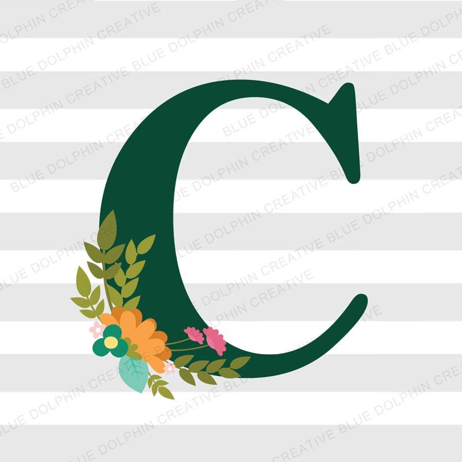 Free Free 248 Floral Letter C Svg SVG PNG EPS DXF File