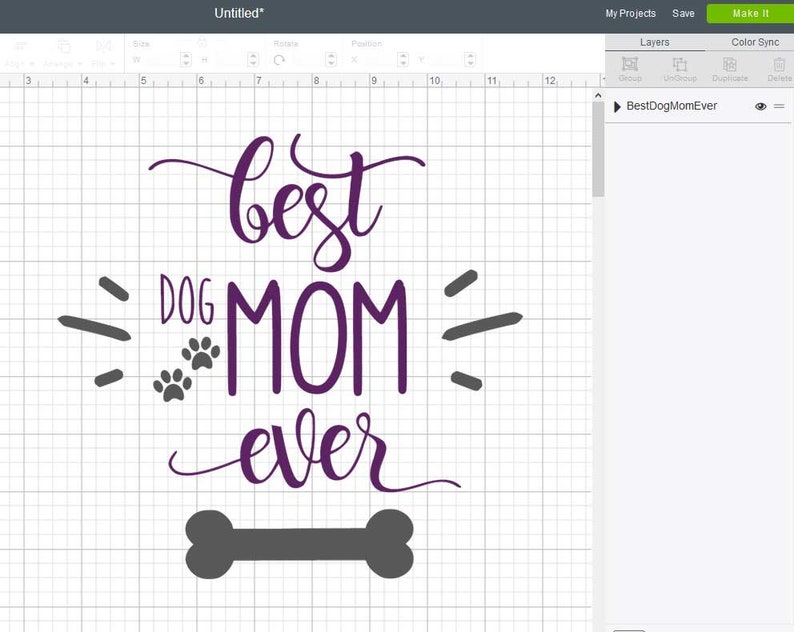 Best Dog Mom Ever SVG png pdf jpg ai dxf cut files Cutting | Etsy