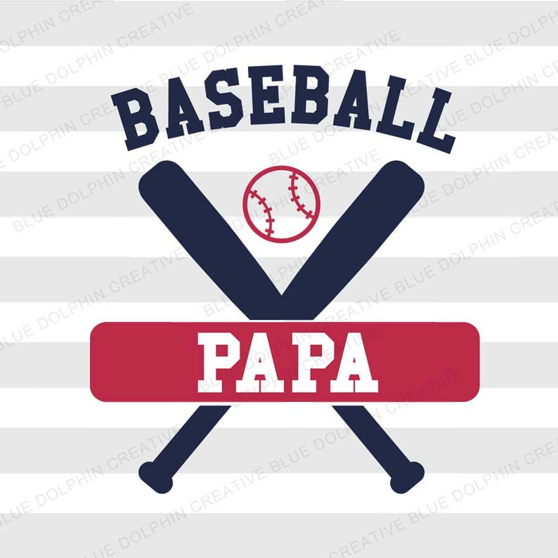 Download Baseball PaPa SVG png pdf jpg ai dxf Baseball cut file | Etsy