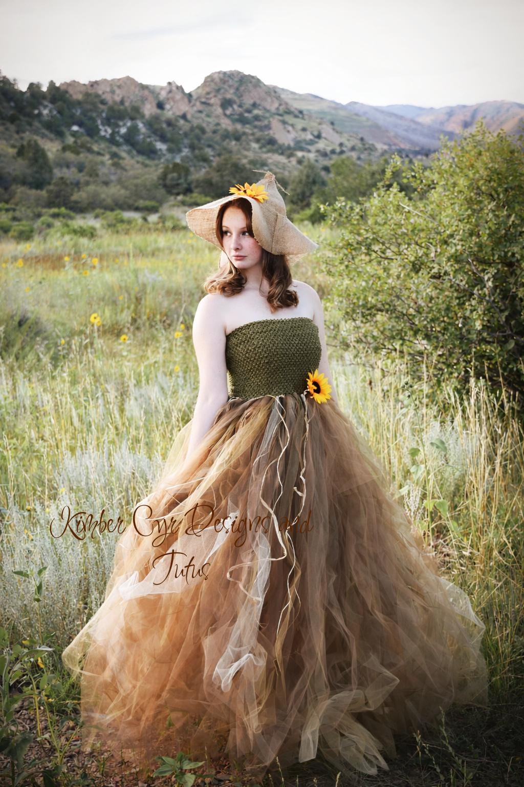 Adult Scarecrow costume full tutu dress original halloween