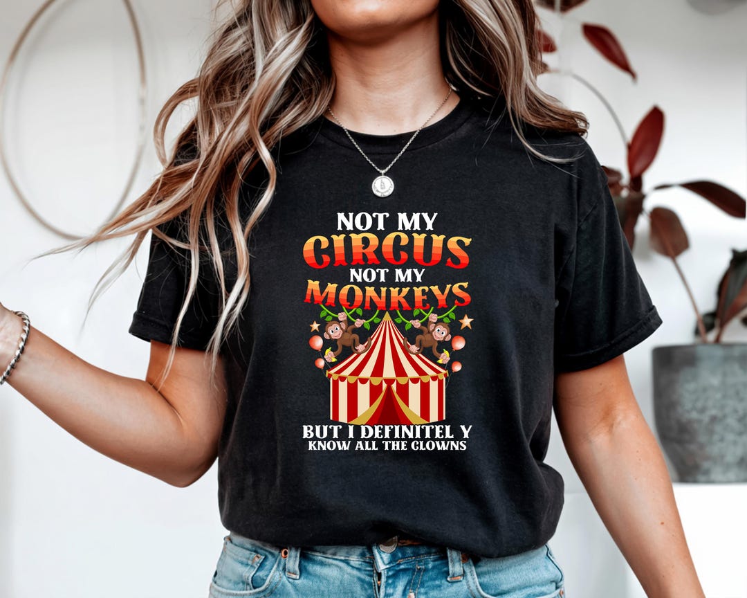 Not My Circus Not My Monkeys but I Definitely Know All the Clowns PNG ...