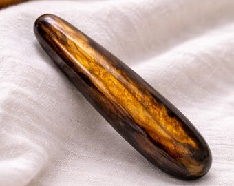 Tijgeroogkristallen toverstokje - Healing Stick - Tijgeroogkristal - Healing Wand - Crystal Massage Wand - Healing kristal - Cadeau voor haar