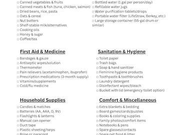 Bindmiddel voor paraatheid bij noodsituaties voor het hele gezin | Rampenplanningskit (afdrukbare pdf)