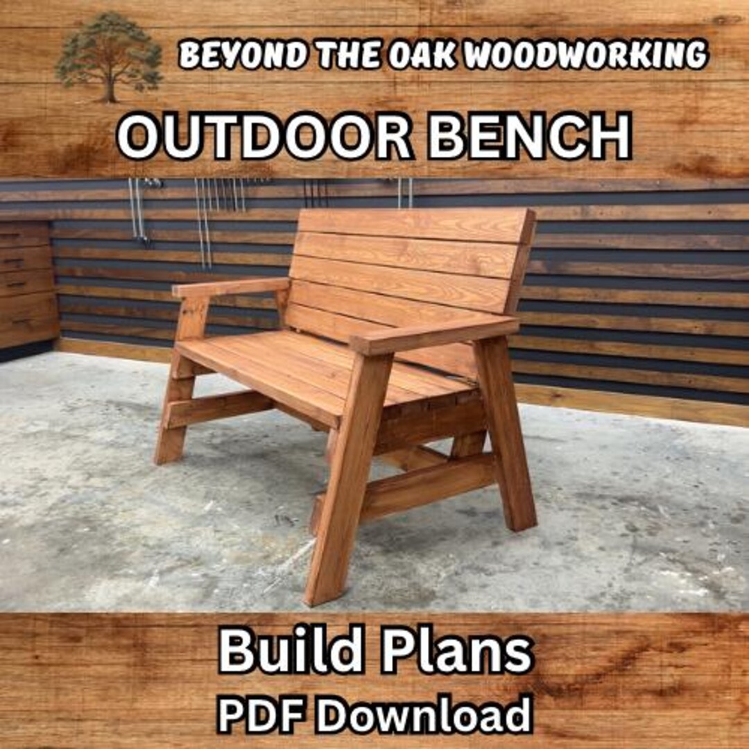 Mt121 Build Plan.pdf Outdoor Bench Build Plans | PDF Download - Etsy Israel