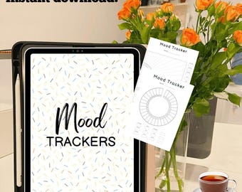 Mood Tracker Printable: Mental Health, Stress & Anxiety (PDF Download)
