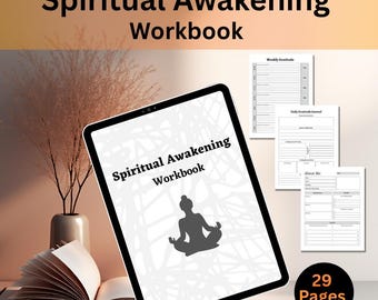 Spirituelles Erwachen Arbeitsbuch, Mindfulness Journal, Meditation (PDF Download)
