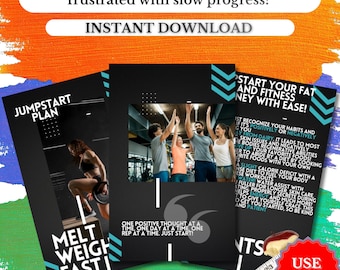 Kickstartgids voor gewichtsverlies, vetverliesplan voor beginners, herstel en gewoontereset, digitale download