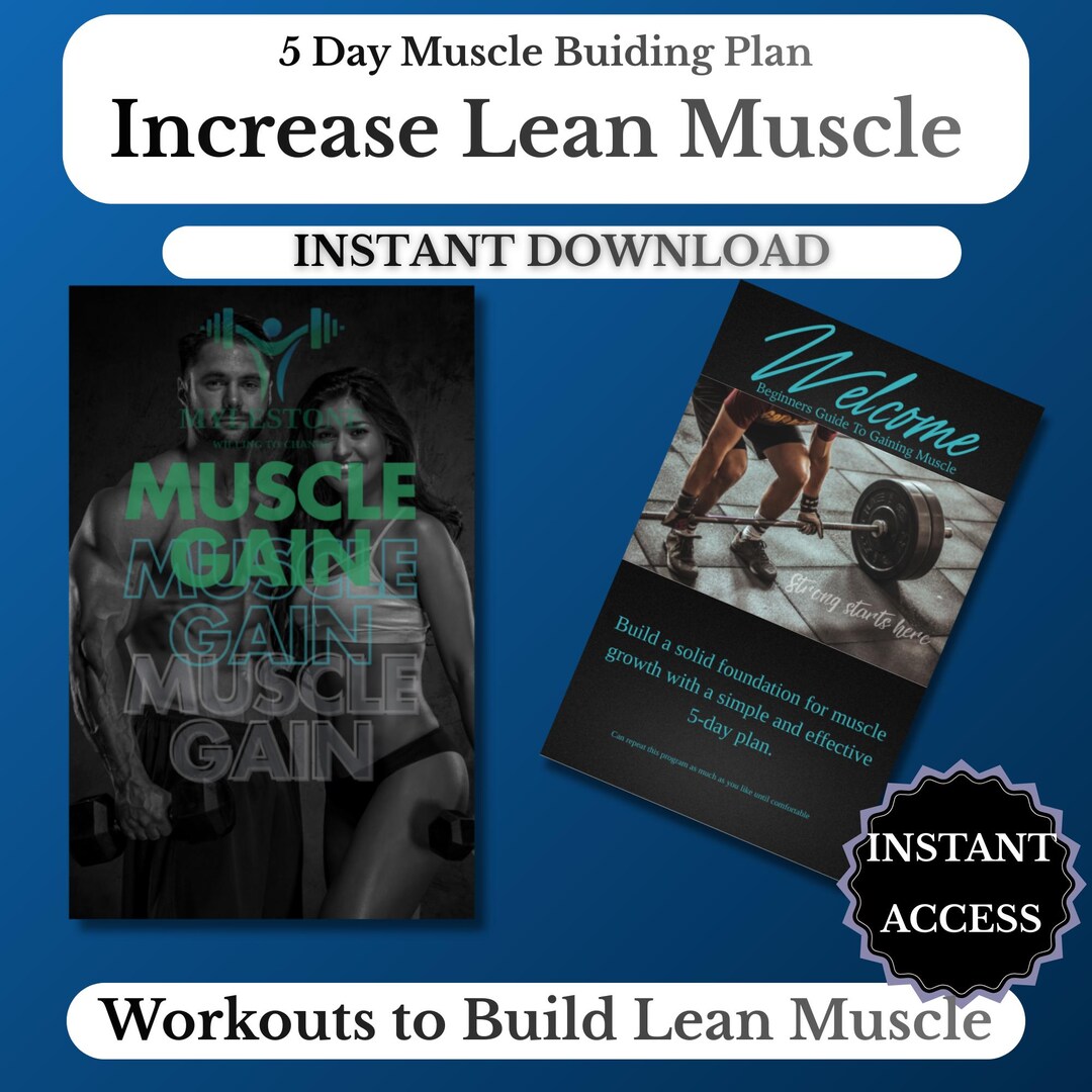 5-day Muscle Building Guide for Beginners (digital Download) - Etsy
