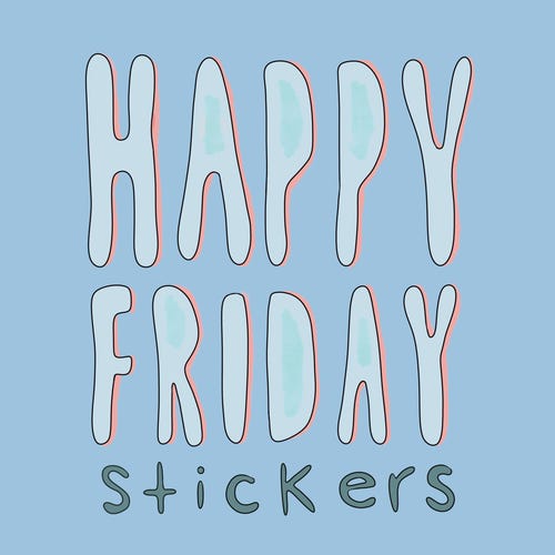 Friday Update Sticker HappyFridayStickers - Etsy