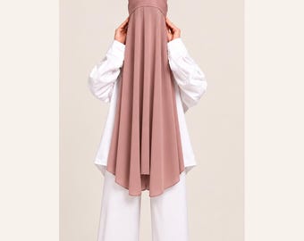 Hiyab de gasa instantáneo 2 en 1 con gorro integrado e imán | Hiyab listo para usar / 175 cm de largo