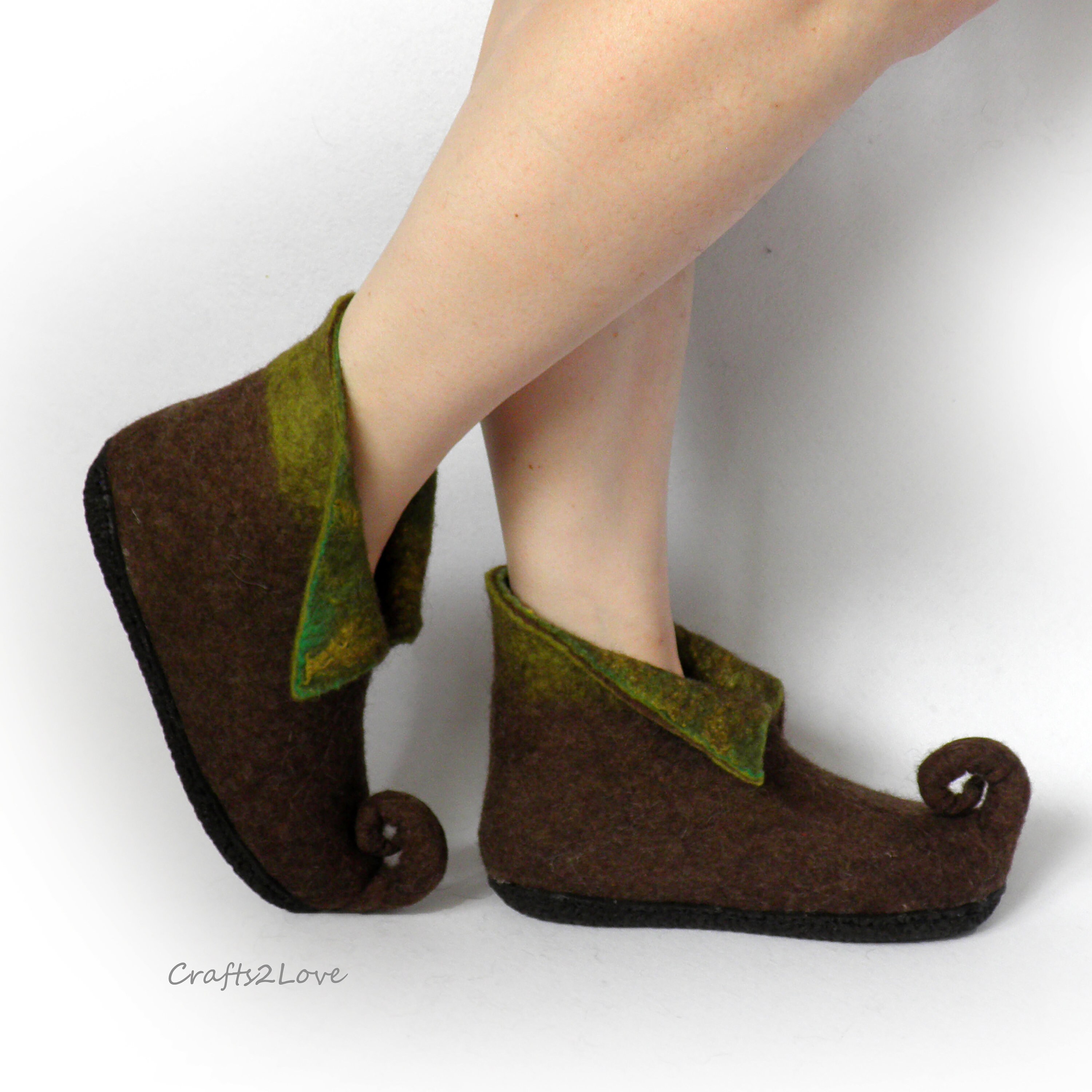 Fairy shoes Womens Felted slippers Fairy boots Pixie shoe Elf Etsy