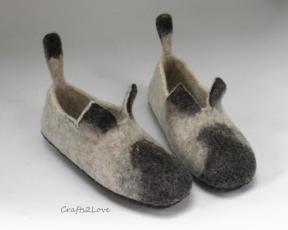 felted wool slippers