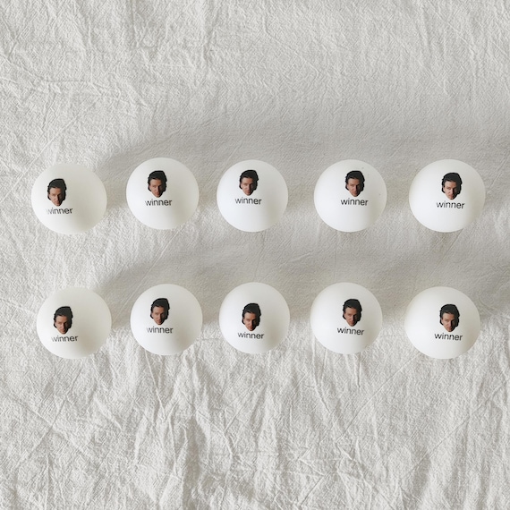 Custom Ping Pong Balls with Photo Personalized Gift for Ping Pong Lovers Custom Face, Name, Color Options – Set of 10