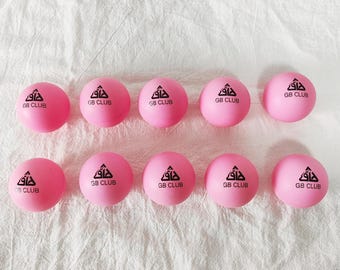 Ping Pong Club Custom Balls - Logo & Name Personalization, 10 Pack, Company Event Game Props Party