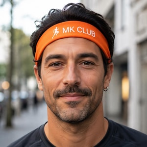 Cinta para el pelo personalizada para correr, cinta para el sudor personalizada, cinta antideslizante para el cabello para hacer ejercicio.