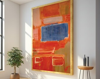 Mark Rothko Blue Orange Red Reproduction, Abstract Expressionist
