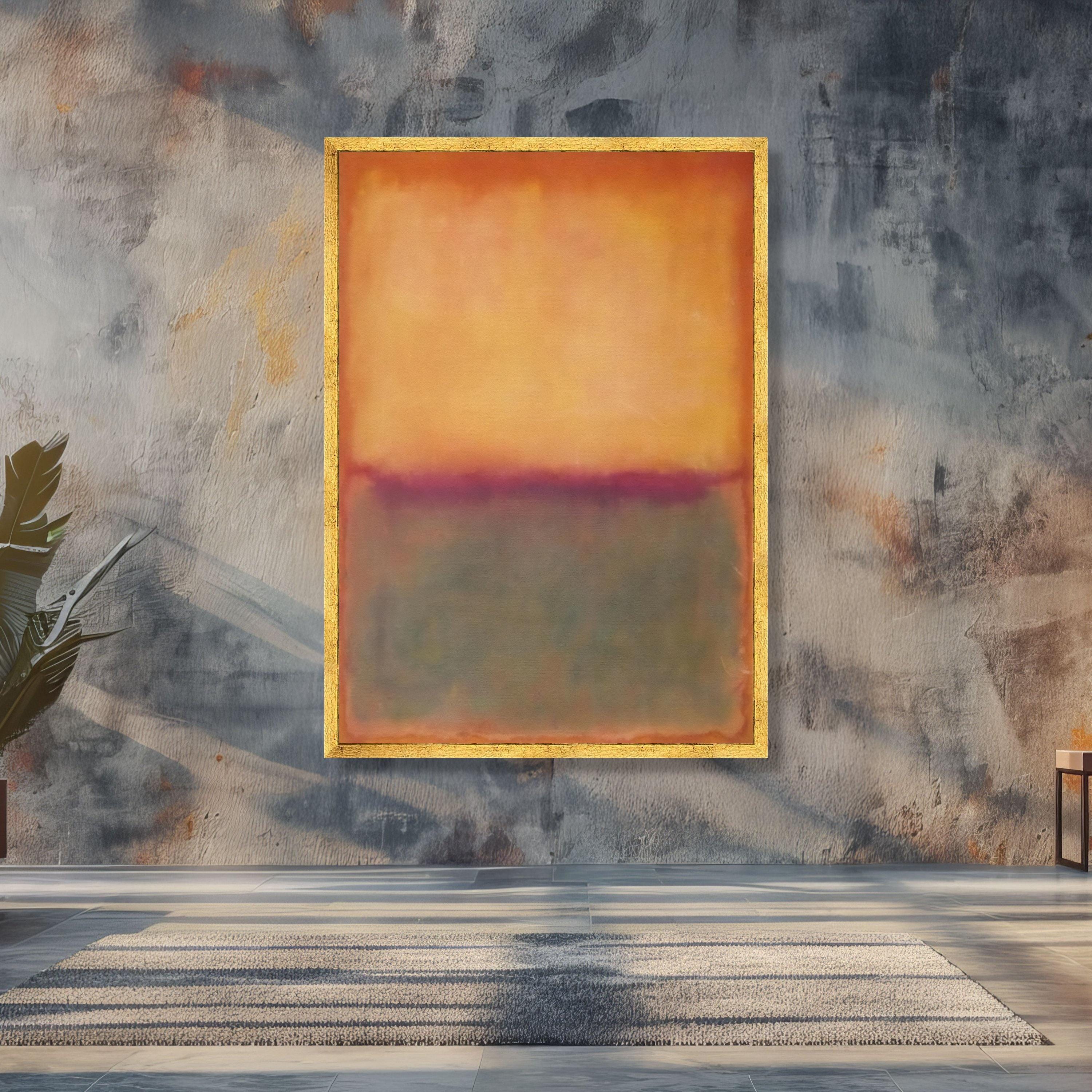 Abstract Color Blocks Canvas Wall Art, Mark Rothko Style Painting ...