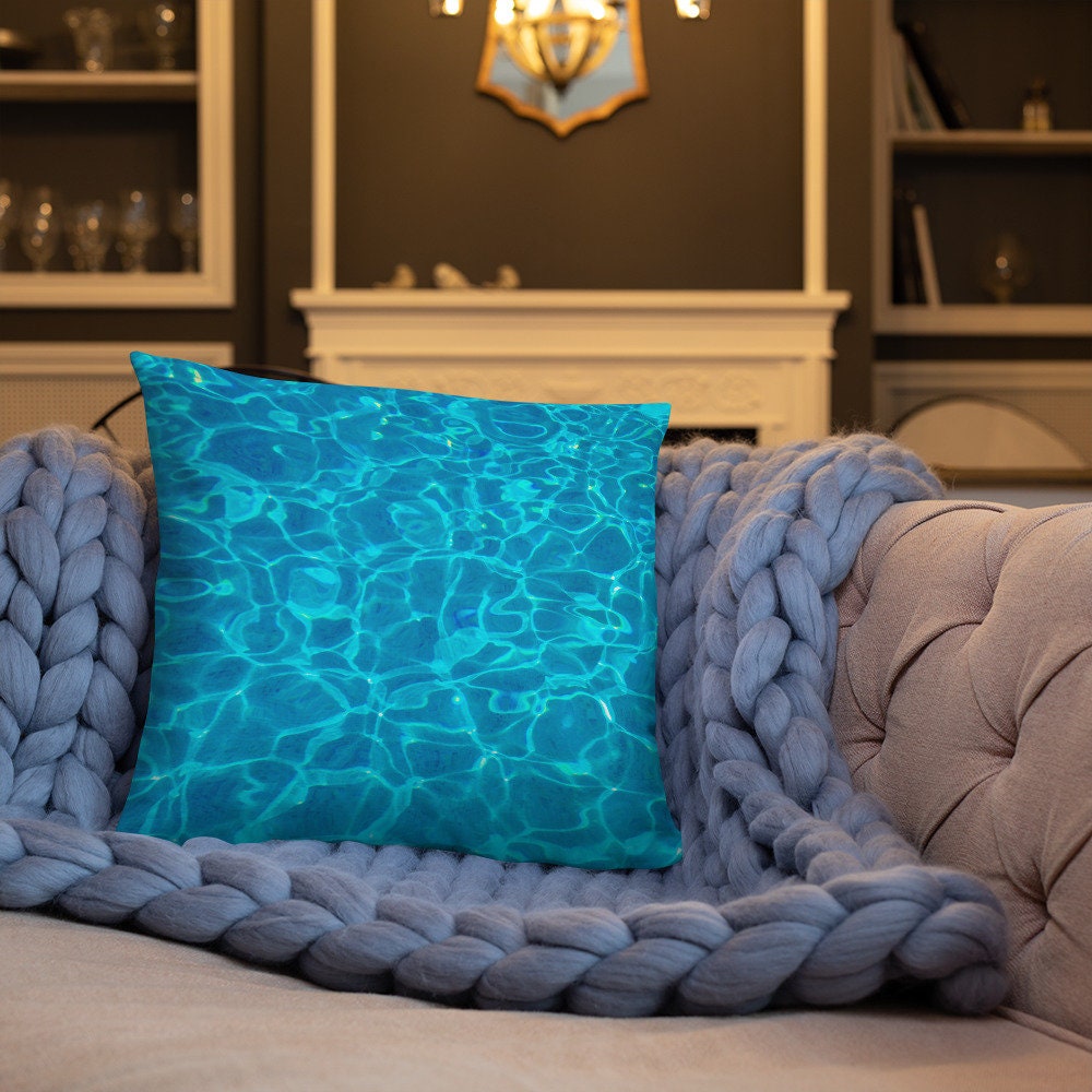 The Pool Water Pillow Decorative Throw Pillow Free Etsy