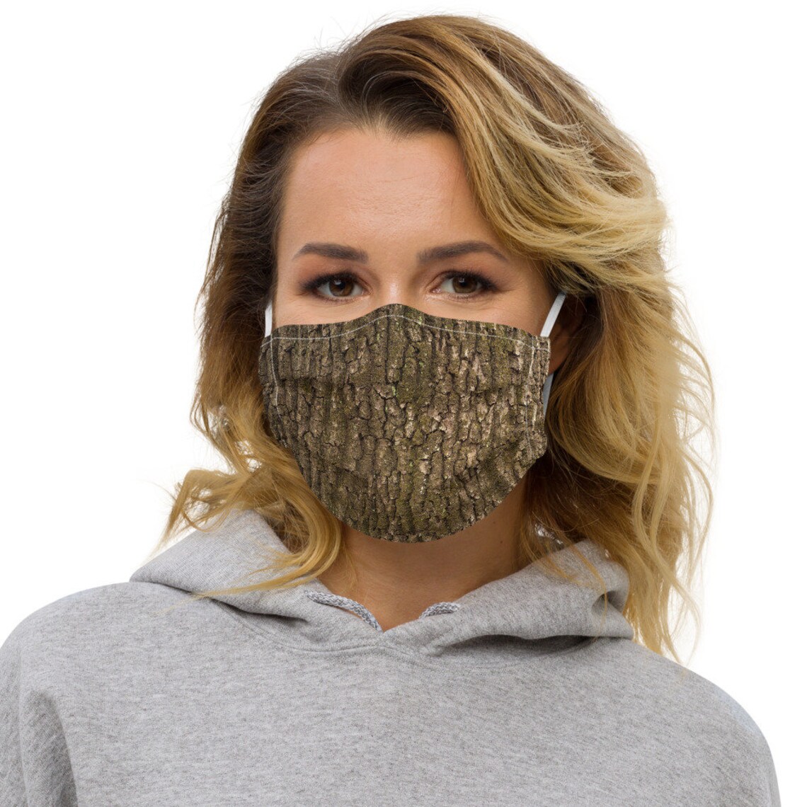 Tree Bark Mask Washable Face Mask with Nose Wire and a Etsy