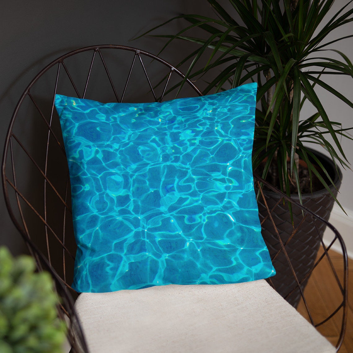 The Pool Water Pillow Decorative Throw Pillow Free Etsy