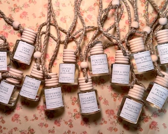 JUEGO DE DOS colgantes perfumados con aroma