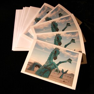 Hippocampe pack de 5 cartes vierges image 1