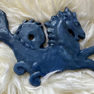 Mythological Hippocampus Wall Sculpture Art (color choice)