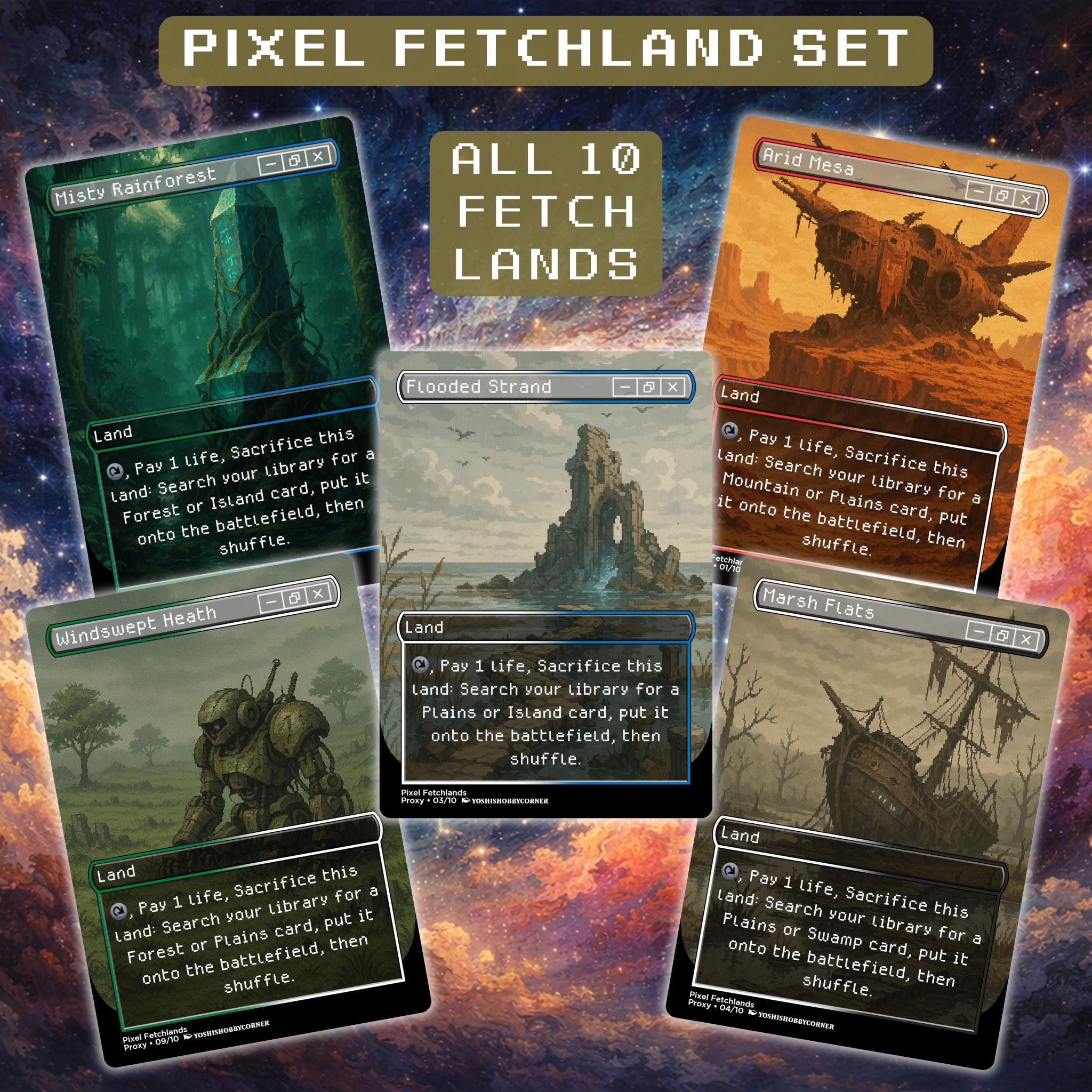 Mtg Pixel Lands - Etsy