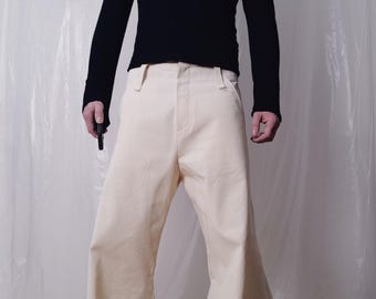 PANTALONES DE PARACAÍDAS SIN BLANQUEAR