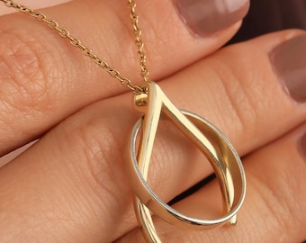 Ringhalter Kette Gold Filled, Geschenk für Krankenschwester, Ehering Halter, Ärztin Geschenk, Halskette für Ringe, Magische Ringhalterung