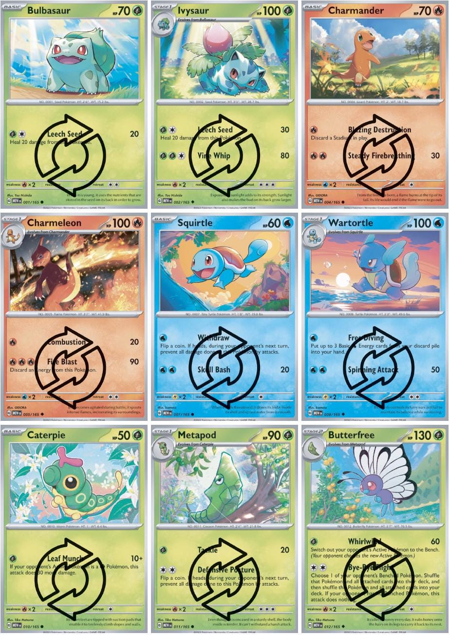 Pokmon TCG 151 Master Set Binder Placeholders + Checklist | Printable PDF  | Reverse Holo & Base Set - Colored / Grayscale - Etsy