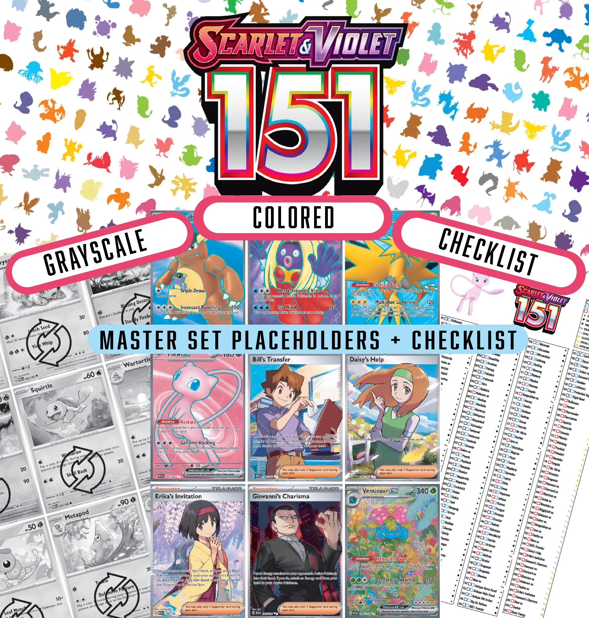 pokemon 151 card list pokellector Amazon.com: Trading Card Binder 4-pocket Card Holder Binder for Pokemon  Baseball Football Hockey Sport Mtg TCG YUGIOH Card Binder Album 320 Cards  Side Load + Elastic Band-Purple Flowers in Galaxy : Toys