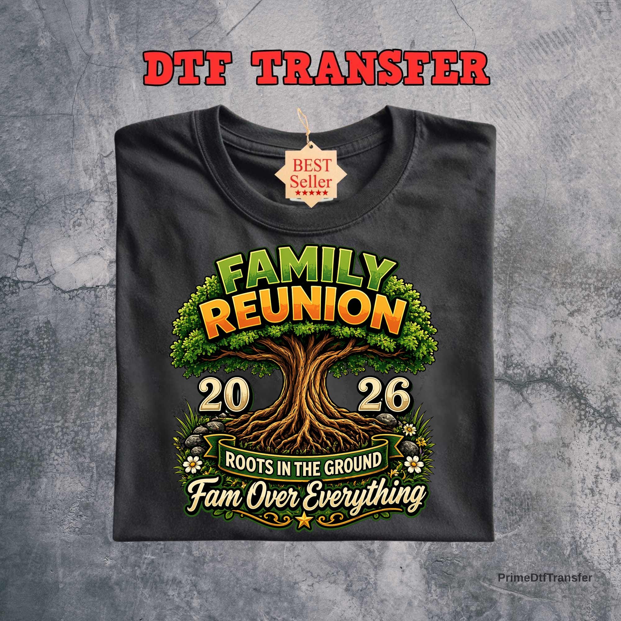 Family Reunion Shirt 2026 DTF Transfer Ready to Press, Matching Family ...