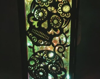 Sugar Skull Light for Sacred Glow & Día de los Muertos Decor - Enchanted Glow Night Light Collection