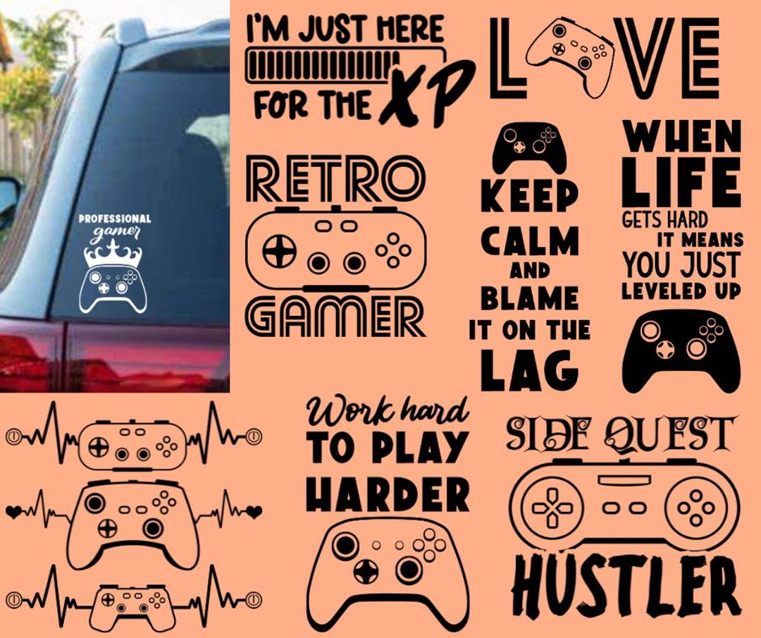 Gamer Car Decal - Etsy